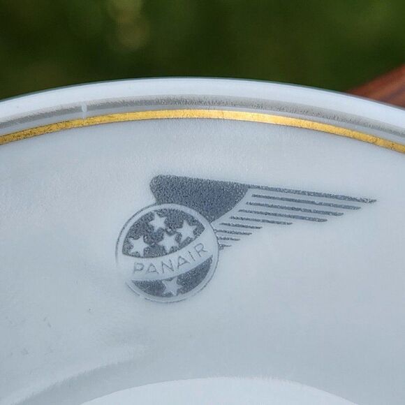 RARE Rosenthal Porcelain Panair Wing Logo Brazil Airline Demitasse Cup & Saucer - Picture 4 of 8